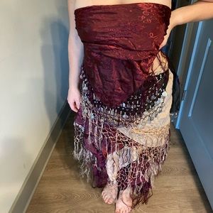 5 Piece Handmade Convertible Outfit for Renaissance Festival, Halloween, Dancing